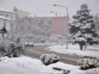 Nevica in modo abbondante anche nell’hinterland